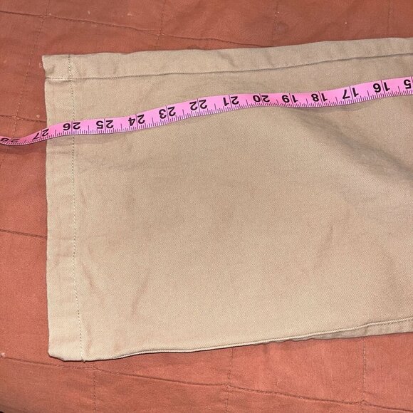 Lulus Womens Wide Leg Cargo Pants Size S Khaki Cotton Blend Casual Wearable With - Picture 7 of 9